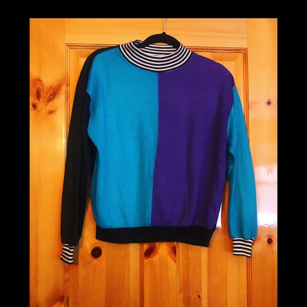 80’s Vintage Color Block Sweatshirt ⚡️
